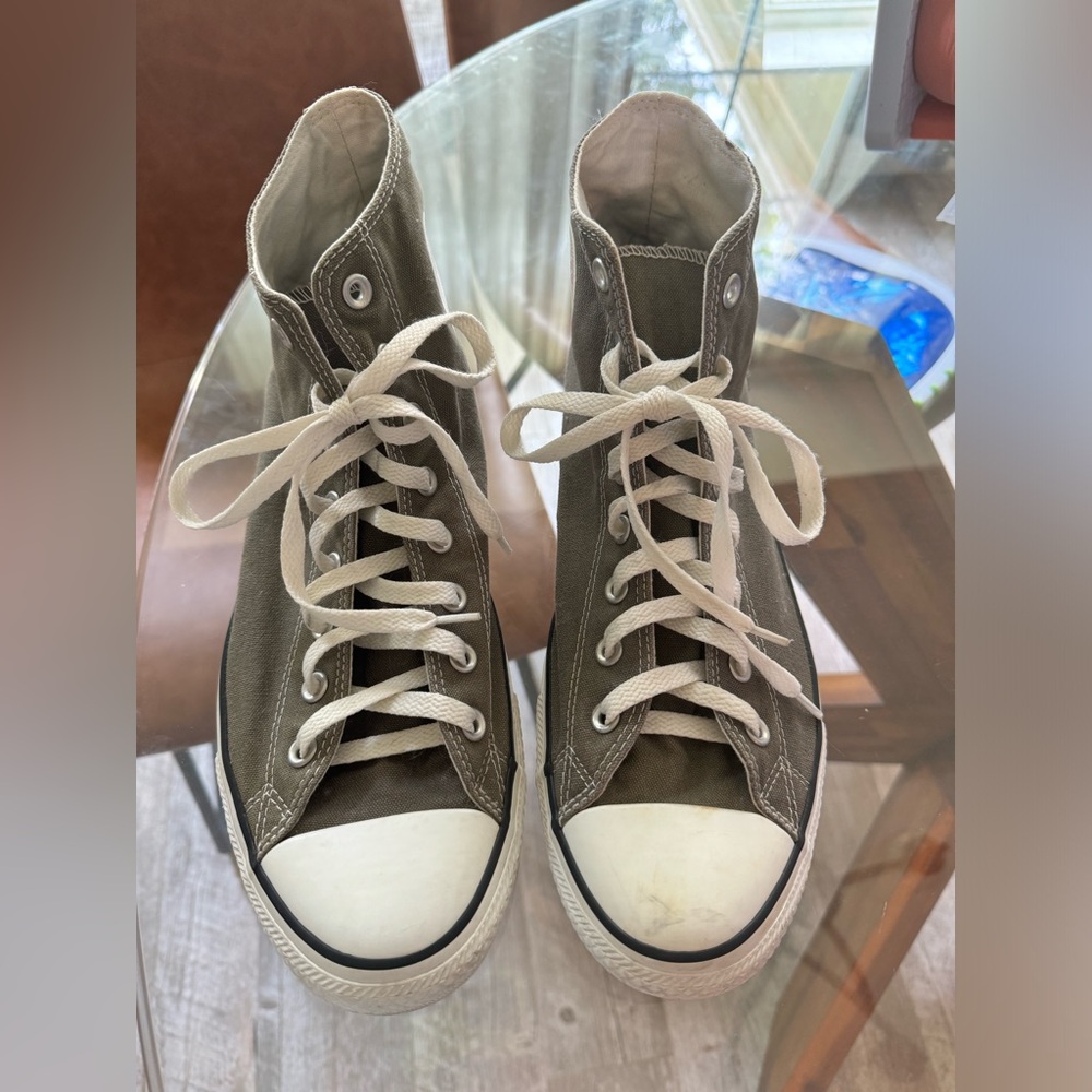 Men’s Gray All Star High Top Converse Sneakers Shoes